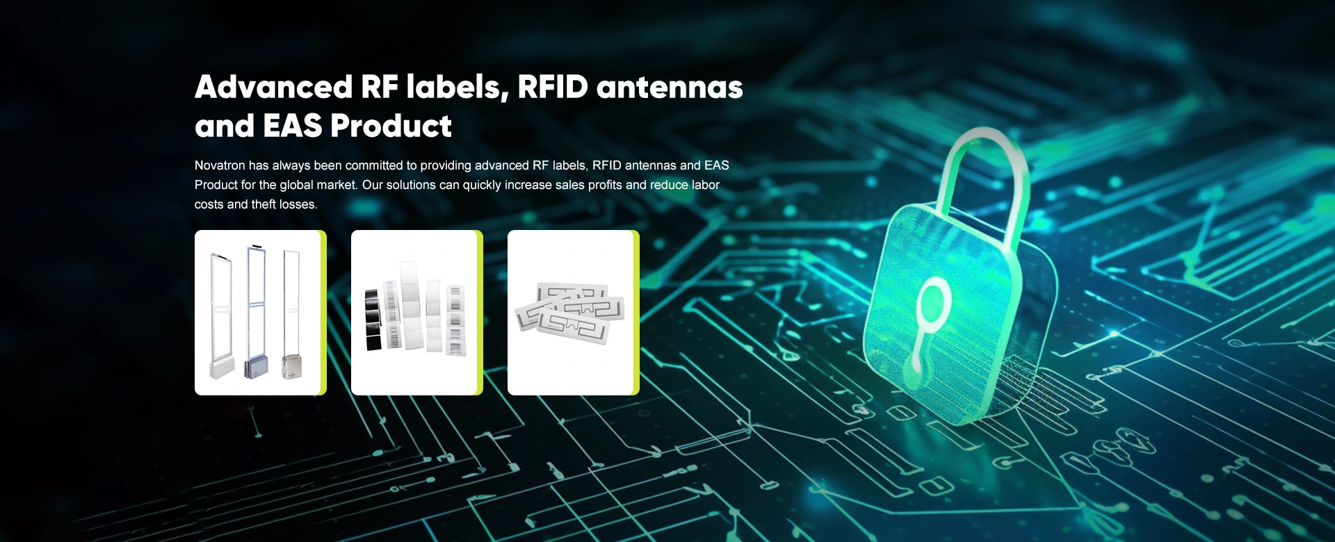 Etichette RF avanzate, antenne RFID e prodotto EAS